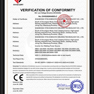 CE-LVD歐盟低電壓符合性認(rèn)證證書